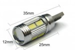 Żarówka T10/W5W 10 LED 5730_SMD soczewka