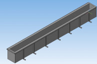 Wanna pojemnik kontener impregnacji drewna