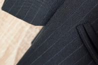 Marynarka wełna na 182 cm grafit-czarny