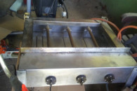 taboret gazowy 3 palnikowy mocny z 2 nakladkami