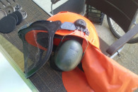 kask przylbica do kosy