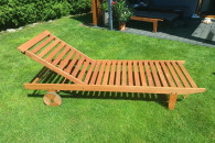 Leżak ogrodowy drewniany JYSK