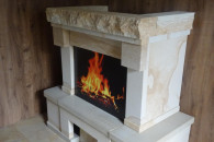 Obudowy kominkowe rustykalne do salonu pokoju