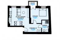 Nowe mieszkanie 52,43m2 stan deweloperski M2