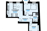 Nowe mieszkanie 65,09m2 stan deweloperski M5