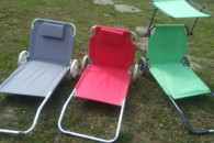 lezaki na kolach okazja 3 sztuki