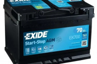 Akumulator 70Ah 760A EXIDE AGM START&STOP EK700