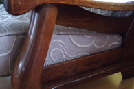 Fotel z drewna dębowego