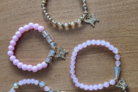 Damska bransoletka motylki 4sztuki