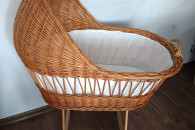 Kosz mojżesza wiklinowy