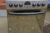 kuchenka gazowo-elktryczna 50 cm amica srebrna