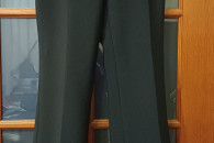 Spodnie damskie materiałowe 42 czarne na kant