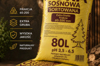 Kora Sosnowa EXTRA Gruba 60-200 80L
