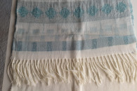 Szalik biało niebieski 200x48cm