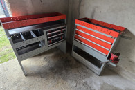 Zabudowa serwisowa do busa WURTH regał imadło