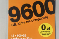 Starter Sim Orange 9600 GB nowy DPD
