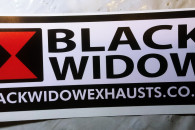 Naklejka motocyklowa "Black Widow"