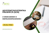 Asystent Prawny (K/M) z orzeczeniem Warszawa