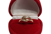 ZŁOTY PIERŚCIONEK 585 2G R-20