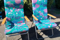 LEZAKI OGRODOWE SKŁADANE REGULOWANE OPARCIE