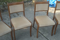 krzesla debowe piekne z siedziskiem sprezynowym