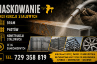 Piaskowanie konstrukcji stalowych, bram, płotów