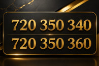 Złota para numerów 720 350 340 i 720 350 360