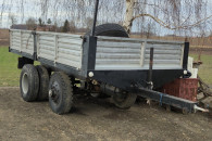 Przyczepa rolnicza na bliźniakach szczelna 8ton