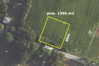 Działka budowlana 1396 m2 Rembów gm. Brzeźnio