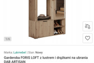 Szafa, garderoba na kurtki i buty, jak nowa