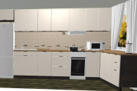 Meble Kuchenne Arona 400cm. na 180cm. z Blatem