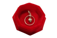 ZŁOTA ZAWIESZKA SERCE W KOLE 0,57G P585