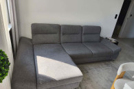 Narożnik z funkcją spania oraz pojemnikiem